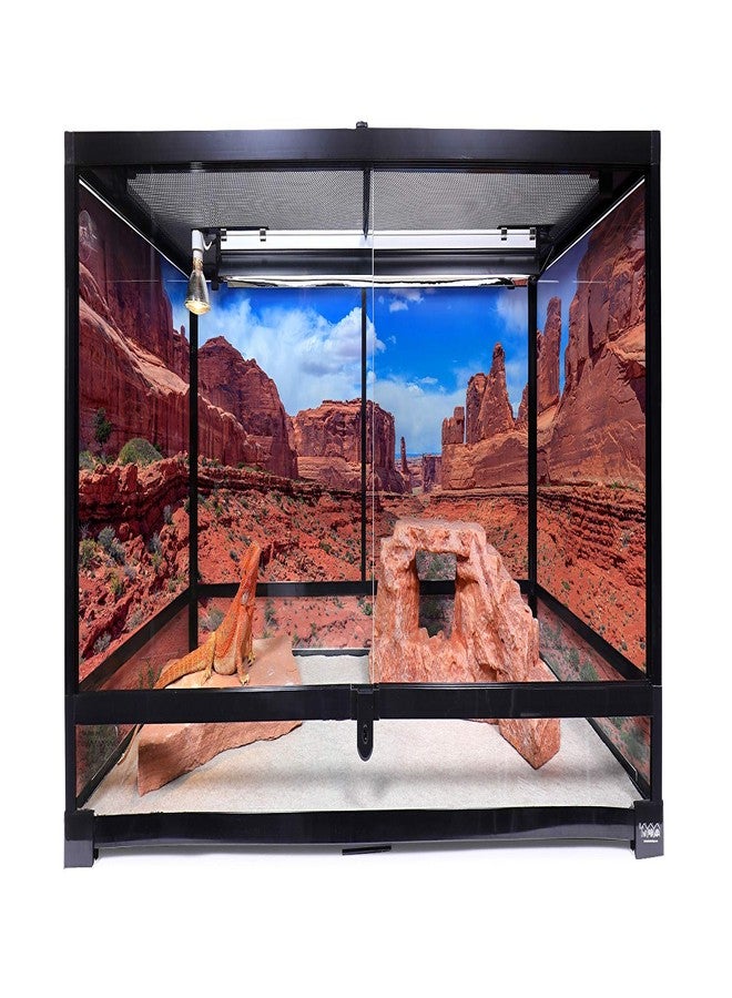 CAROLINACUSTOMCAGES سجادة كارولينا المخصصة للزواحف، لون حجر رملي، مقاس 18 × 48 بوصة، قطعتان - Image 2